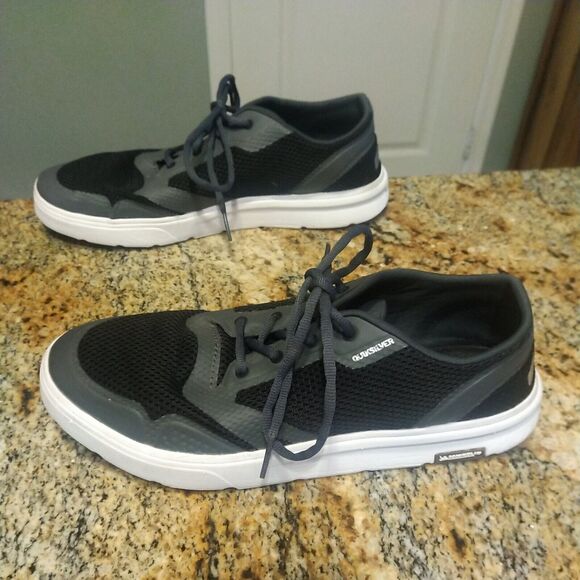 Quiksilver Amphibian Plus Shoe Black Grey White EUC size 7 Water Outdoor Skate - Picture 3 of 12